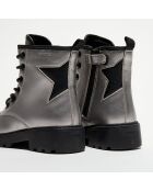 Bottines Casey argentées