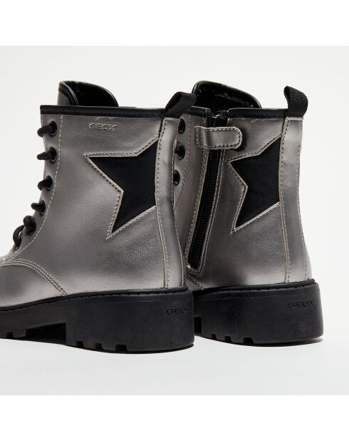 Bottines Casey argentées