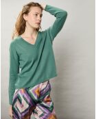 Pull en Laine & Cachemire Miane jade