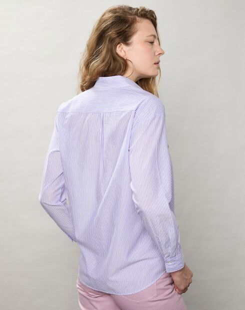 Chemise Cinema à rayures violette