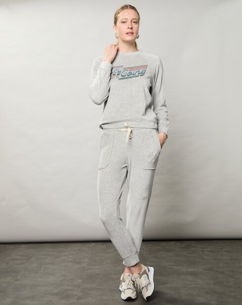 Sweat en éponge Teasy gris chiné