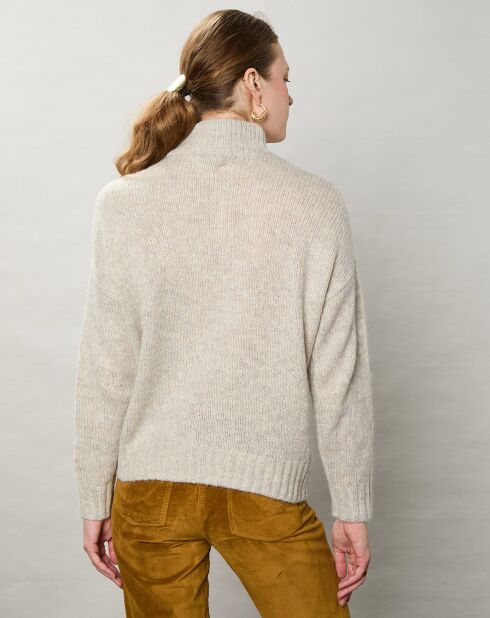 Pull en Mohair & Laine mélangés Myrona écru