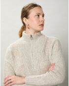 Pull en Mohair & Laine mélangés Myrona écru