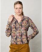 Blouse Cary imprimée beige