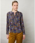 Blouse Cary imprimée violette