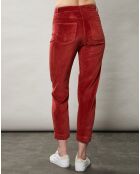 Pantalon en Velours Pepite piment