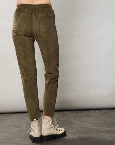 Pantalon en Velours Milleraies Philemon armée