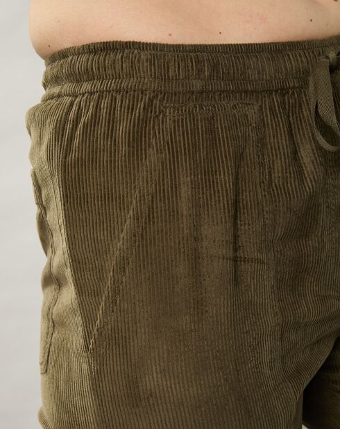 Pantalon en Velours Milleraies Philemon armée