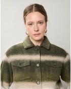 Veste en Laine mélangée Voltige beige/vert