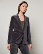 Veste en Velours Virna charbon