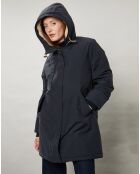 Parka fourrée Vader marine