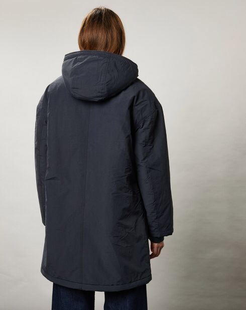 Parka fourrée Vader marine