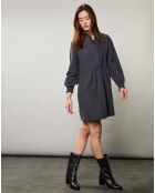 Robe en Gaze de Coton Rimba charbon