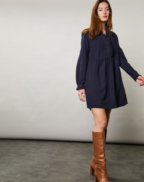 Robe en Gaze de CotonRimba minuit