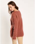 Pull en Mohair mélangé Milane cuivre