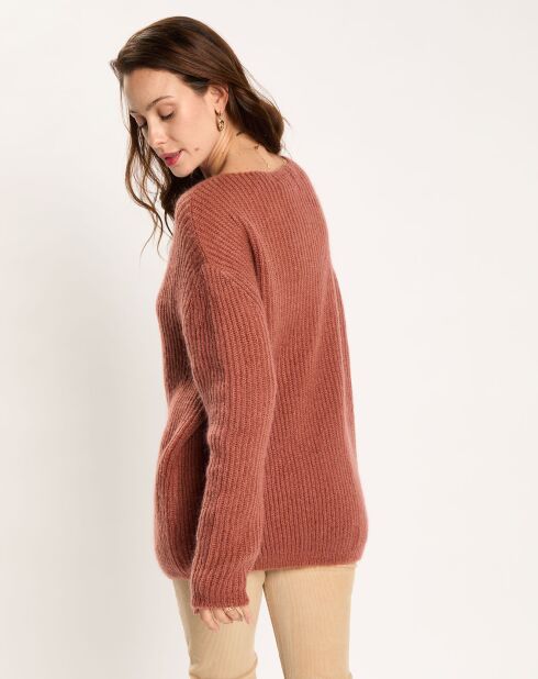 Pull en Mohair mélangé Milane cuivre