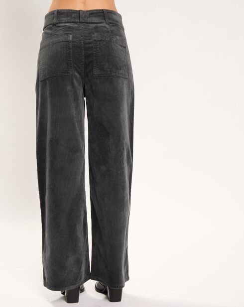 Pantalon jupe-culotte Cloé bitume