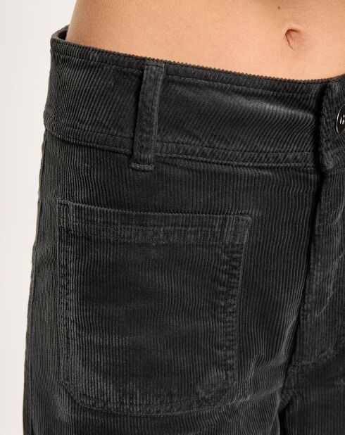 Pantalon jupe-culotte Cloé bitume