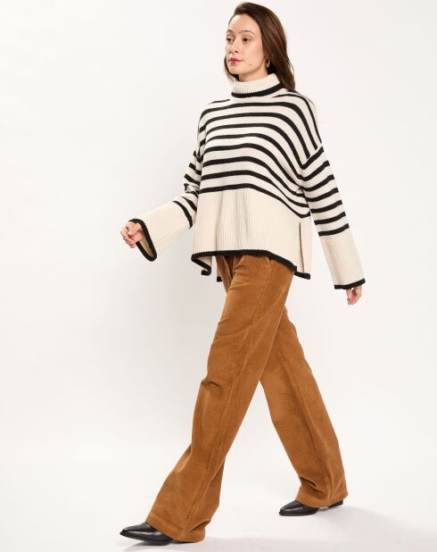 Pantalon Mila tabac