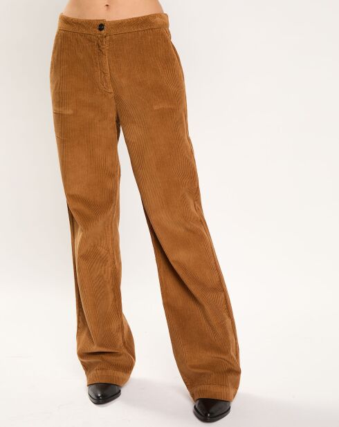 Pantalon Mila tabac