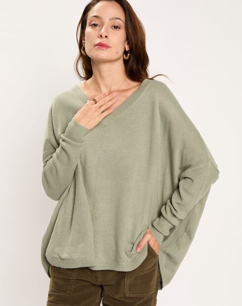 Pull en Laine & Cachemire mélangés Naos amande