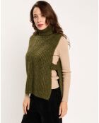 Pull poncho en Alpaga mélangé Billie mousse