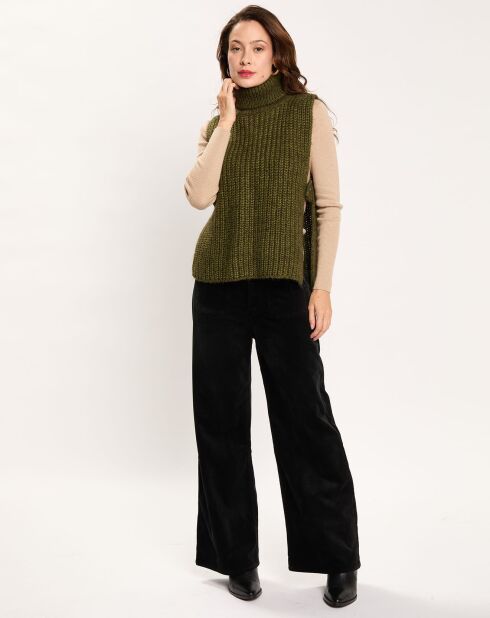 Pantalon jupe-culotte Cloé noir
