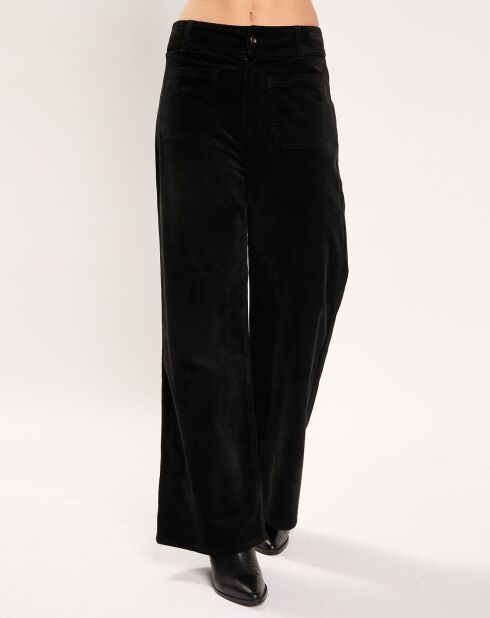 Pantalon jupe-culotte Cloé noir