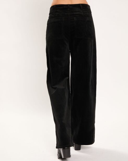 Pantalon jupe-culotte Cloé noir