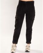 Pantalon en Velours Cargo noir