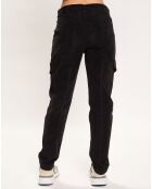 Pantalon en Velours Cargo noir