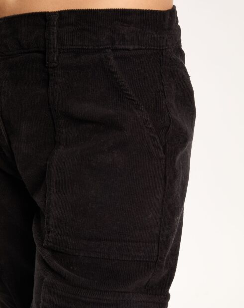 Pantalon en Velours Cargo noir