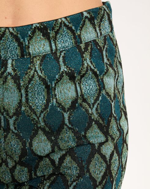 Pantalon Kyllie à motifs bleu