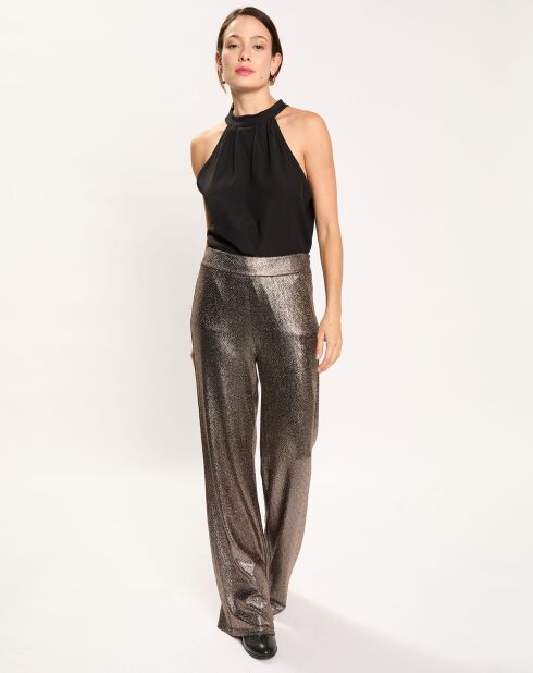 Pantalon fluide Colbie doré