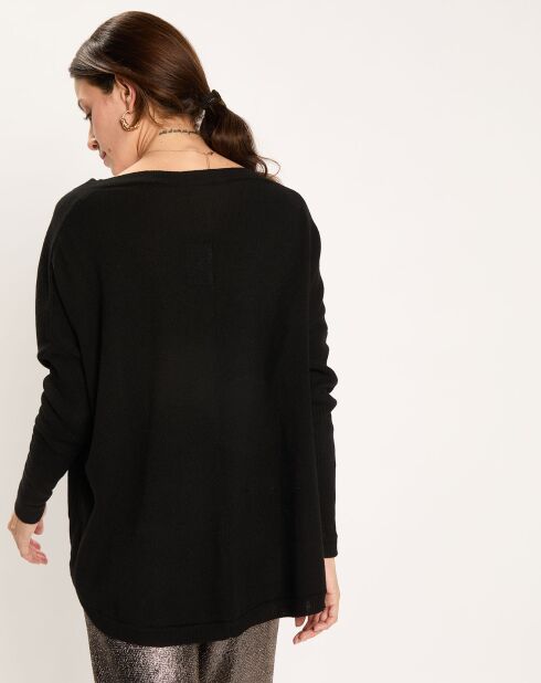 Pull en Laine & Cachemire mélangés Naos noir