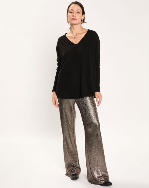 Pull en Laine & Cachemire mélangés Naos noir