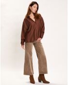 Pantalon jupe-culotte Cloé seigle