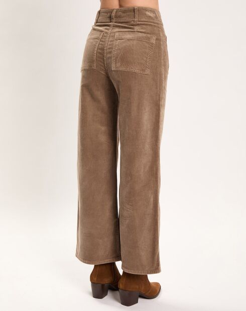 Pantalon jupe-culotte Cloé seigle