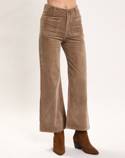 Pantalon jupe-culotte Cloé seigle