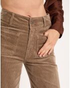 Pantalon jupe-culotte Cloé seigle
