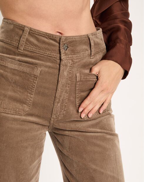 Pantalon jupe-culotte Cloé seigle