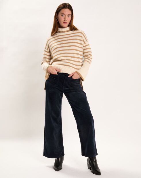 Pantalon jupe-culotte Cloé nuit
