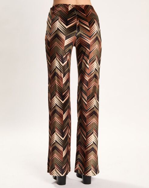 Pantalon en Velours Zana bronze