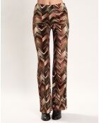 Pantalon en Velours Zana bronze