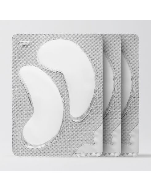 3 paar gloeiend oogmasker