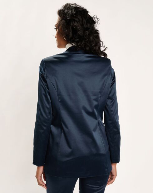 Veste de costume en Satin Moon nuit