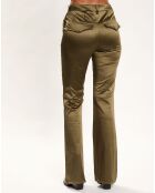 Pantalon en Satin Moon bronze