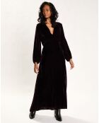 Robe en Velours Solo violette