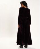 Robe en Velours Solo violette