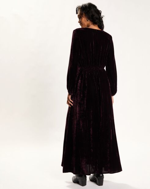 Robe en Velours Solo violette